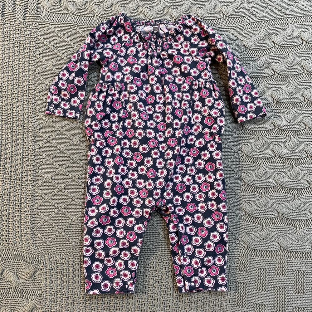 Tea Collection Floral Romper ~ 0/3M